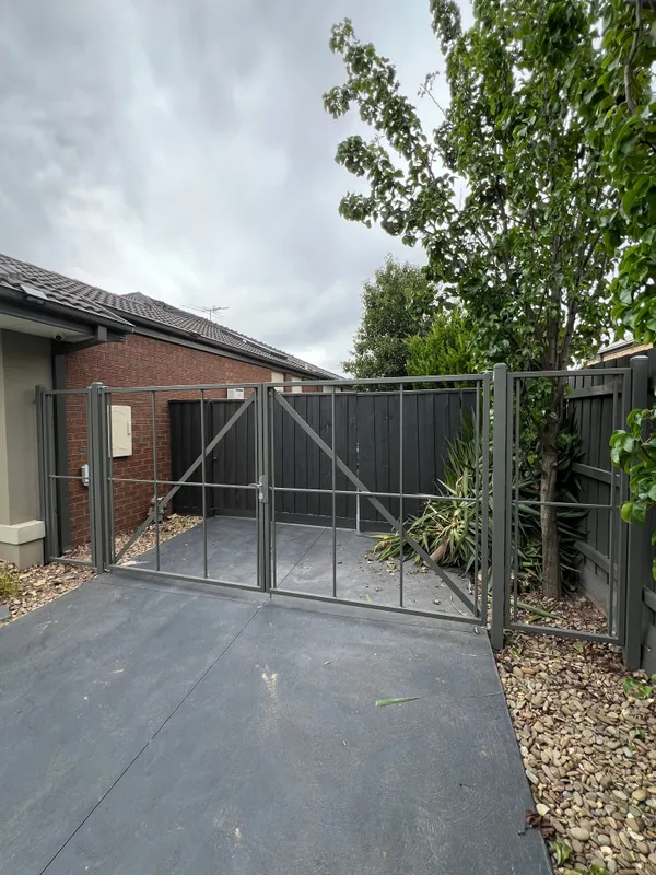 Steel Frame Merbau Gates